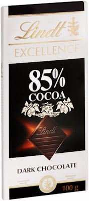 LINDT 85% COCOA DARK CHOCOLATE SLAB 100G