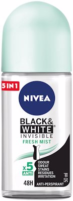 NIVEA  BLACK & WHITE INVISIBLE FRESH MINT 50ML