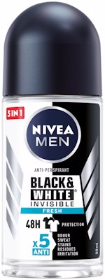 NIVEA MEN ROLL ON BLACK & WHITE FRESH 50ML