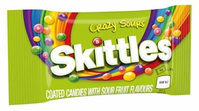 SKITTLES CANDY SOURS 38GR