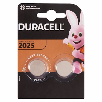 DURACELL COIN LITHIUM 2025 BATTERIES 2'S