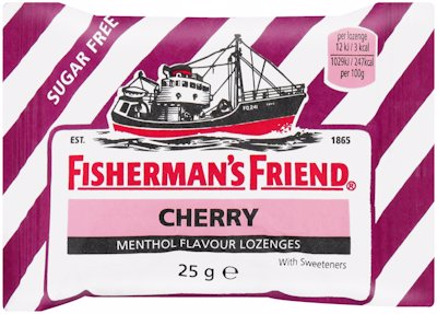 FISHERMAN'S FRIEND CHERRY SUGAR FREE 25GR