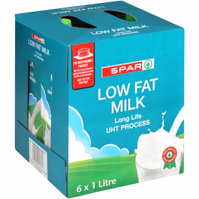 SPAR L/FAT LONG LIFE MILK 6'S 1LT