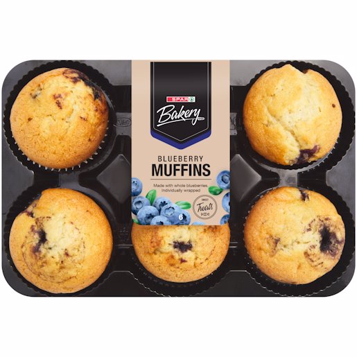 F/LINE-MUFFINS BLUEBERRY 6'S