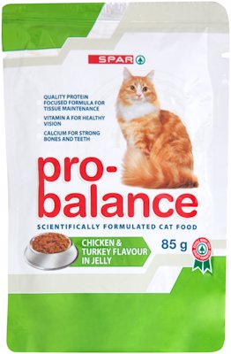 SPAR PRO-BALANCE CAT FOOD GOURMET CHICKEN 85GR