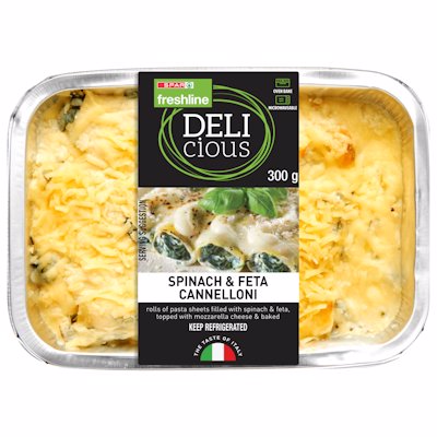 F/L DEL SPINACH&FET CANNE 300GR