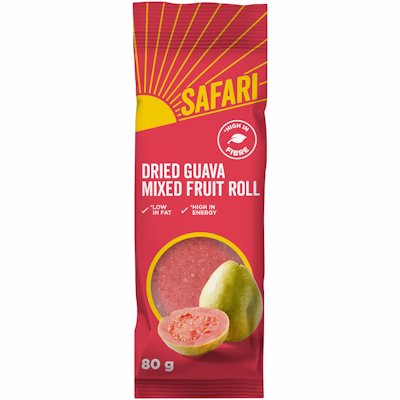 SAFARI GUAVA FRUIT ROLL 80GR