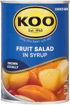 KOO FRUIT SALAD IN SYRUP 410G