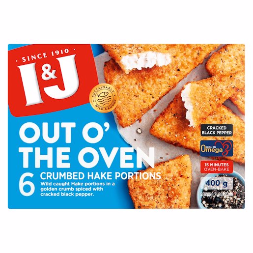 I&J OUT'O THE OVEN B/PEPP 400GR