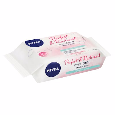 NIVEA WIPES PERFECT&RADIANT NORMAL TO OILY 25'S