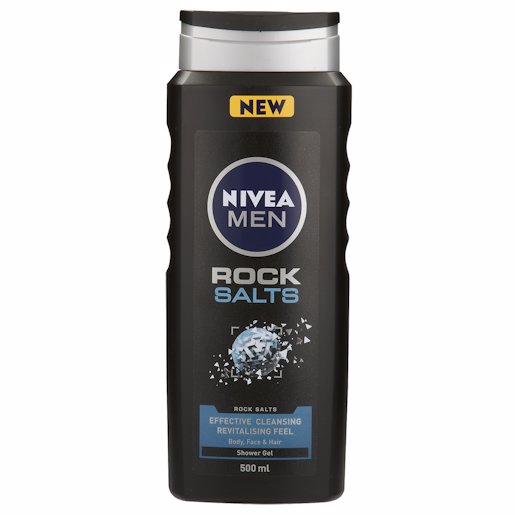 NIVEA SH/GEL MEN ROCK SLT 500ML