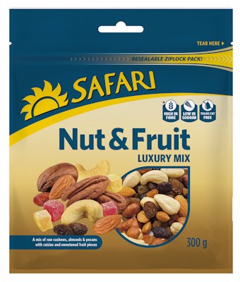 SAFARI NUT & FRUIT LUXURY MIX 300GR