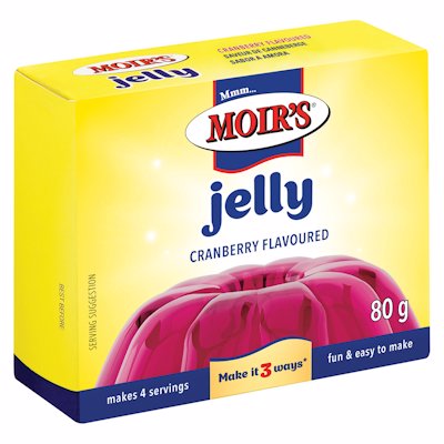 MOIR'S JELLY CRANBERRY FLAVOUR 80G
