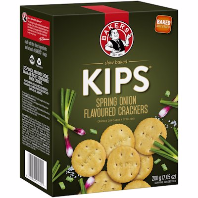 BAKERS KIPS SPRING ONION 200G