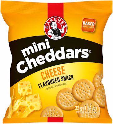 BAKERS MINI CHED CHEESE 33GR
