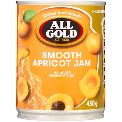 ALL GOLD SMOOTH APRICOT JAM 450G