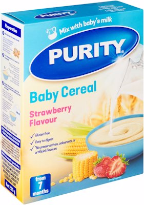 PURITY BABY CEREAL STRAWBERRY FLAVOUR 200G