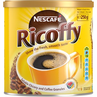 NESCAFE RICOFFY CHICORY & COFFEE GRANULES 250G