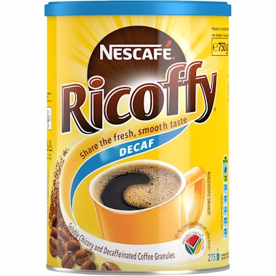 NESCAFE RICOFFY CHICORY & DECAF COFFEE 750G
