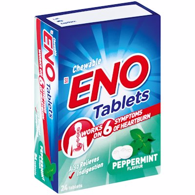 ENO TABLETS PEPPERMINT 24'S