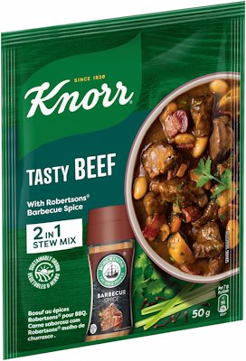 KNORR TASTY BEEF WITH BBQ SPICE STEW MIX 50G