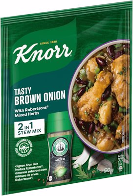 KNORR TASTY BROWN ONION WITH HERBS STEW MIX 50GR