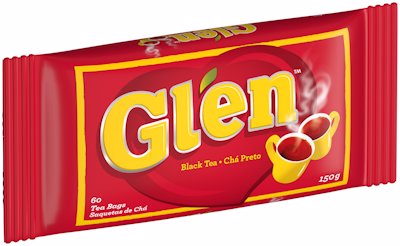 GLEN POUCH TAGLESS TEA BAGS 60'S