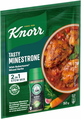KNORR TASTY MINESTRONE WITH HERBS STEW MIX 50GE
