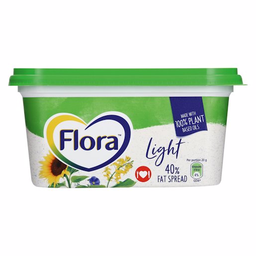 FLORA LIGHT 40%FAT TUB 1KG