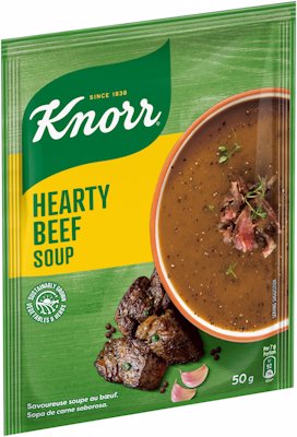 KNORR PACKET SOUP HEARTY BEEF 50G