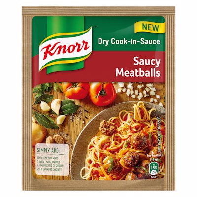 KNORR DRY COOK-IN-SAUCE SAUCY MEATBALLS 48G