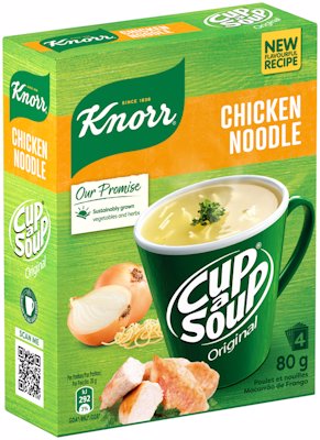 KNORR CUP A SOUP CHICKEN NOODLE 4'S