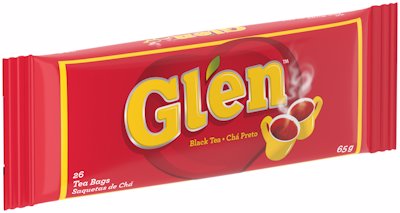 GLEN POUCH TAGLESS TEA BAGS 26'S