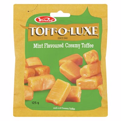 WILSON'S TOFF-O-LUXE MINT FLAVOURED 125G