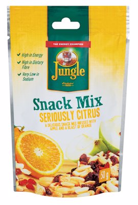 JUNGLE SNACK MIX SERIOUSLY CITRUS 50GR