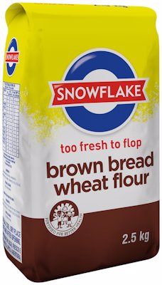 SNOWFLAKE BREAD BROWN WHEAT FLOUR 2.5KG