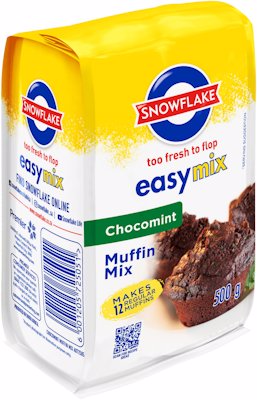 SNOWFLAKE EASYMIX CHOCOMINT MUFFIN MIX 500GR