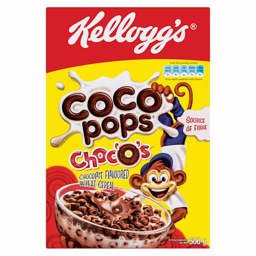 KELLOGGS C/POPS CHOC'O'S 500GR