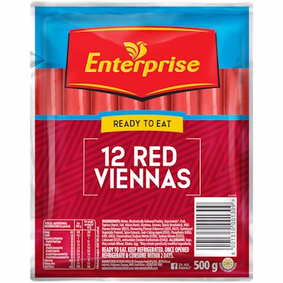 ENTERPRISE 12 RED VIENNAS 500G