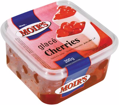 MOIR'S GLACE CHERRIES RED 200G
