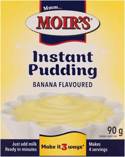 MOIRS INST PUD BANANA 90G