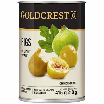 GOLDCREST FIGS IN LIGHT SYRUP 415G