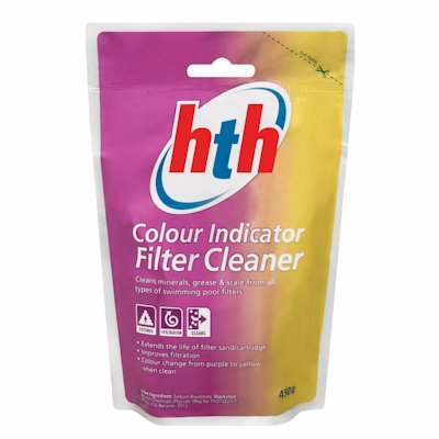 HTH COLOUR INDICATOR FILTER CLEANER 450GR