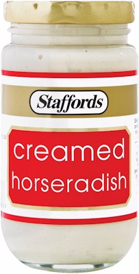 STAFFORDS CREAMED HORSERADISH 145G