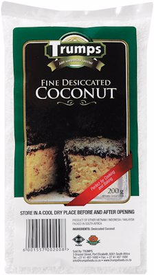 TRUMPS COCONUT FINE DESICCATED 200G