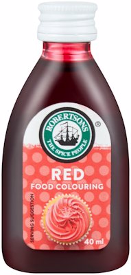 ROBERTSONS FOOD COLOURING RED 40ML