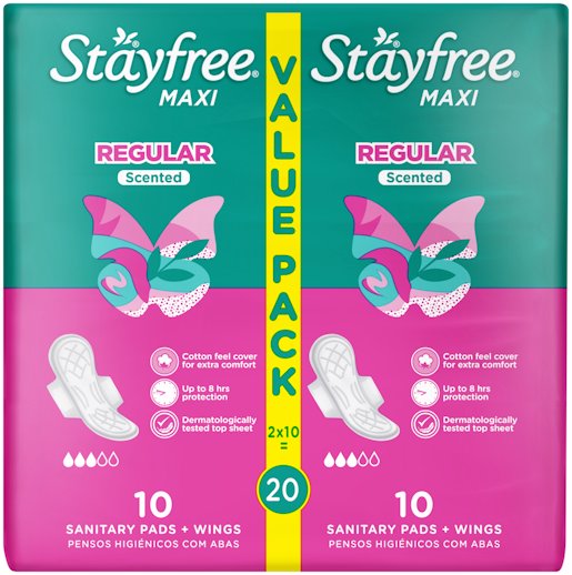 S/FREE MAXI WINGS SCENTED 20'S