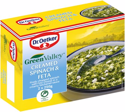 DR OETKER GREEN VALLEY CREAMED SPINACH 500G