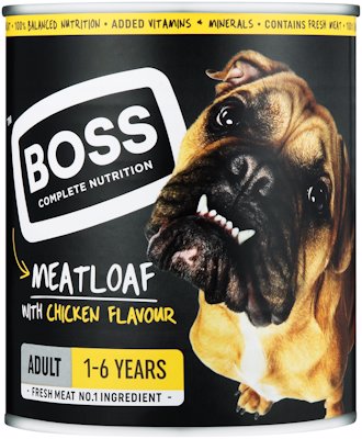 BOSS ADULT MEATLOAF WITH CHICKEN FLAVOUR 820GR