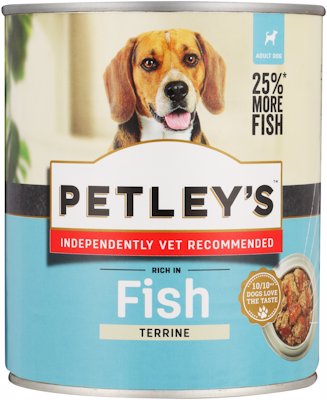 PETLEY'S TERRINE WITH OCEAN FISH FOR DOGS 775GR